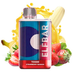 Одноразка Elf Bar - TE6000 (Strawberry Banana) ⟳⚡ 550mAh 50mg
