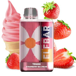 Одноразка Elf Bar - TE6000 (Strawberry Ice Cream) ⟳⚡ 550mAh 50mg
