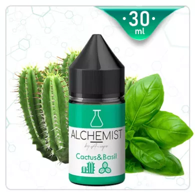 Рідина для електронних сигарет на основі нікотину сольового Alchemist - Cactus&Basil 30ml 50mg - фото 1