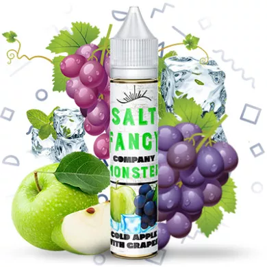 Рідина для електронних сигарет на основі сольового нікотину Fancy Monster - Cold Apple with Grape Salt 30ml 50mg - фото 1