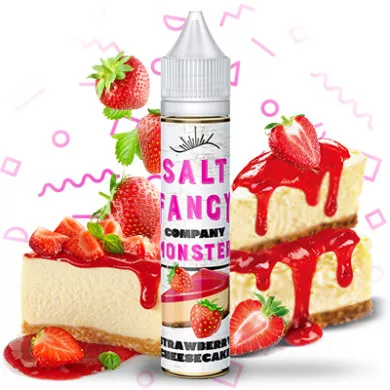 Рідина для електронних сигарет на основі сольового нікотину Fancy Monster - Strawberry Сheesecake Salt 30ml 25mg - фото 1