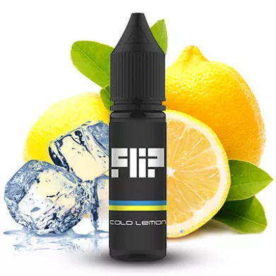 Рідина для електронних сигарет на основі сольового нікотину FLIP - Cold Lemon Salt 15ml 50mg - фото 1