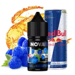 Жижа NOVA - Red Bull Blue Raspberry Salt 30ml 65mg