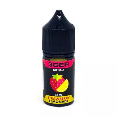 Рідина для електронних сигарет на основі сольового нікотину 3Ger Salt - Strawberry Lemonade 50 mg 30 ml - фото 1