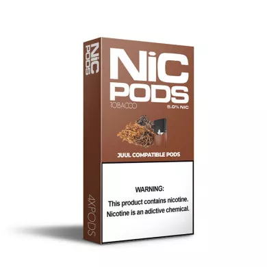 Випаровувач одноразовий Nic-Pods Cartridge Tobacco 50 мг 0.7 мл (4 шт) - фото 1