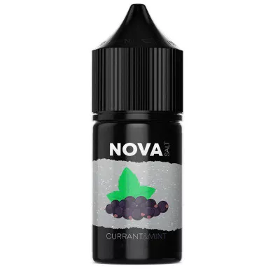Рідина для електронних сигарет на основі нікотину сольового NOVA Salt - Currant Mint 30 ml 50 mg - фото 1