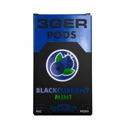 Картридж заправлений 3Ger Pods - Cartridge Blackcurrant Mint 50 мг 1 мл (4 шт)