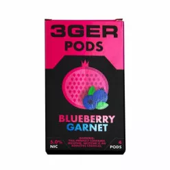 Картридж заправлений 3Ger Pods - Cartridge Blueberry Garnet 50 мг 1 мл (4 шт)