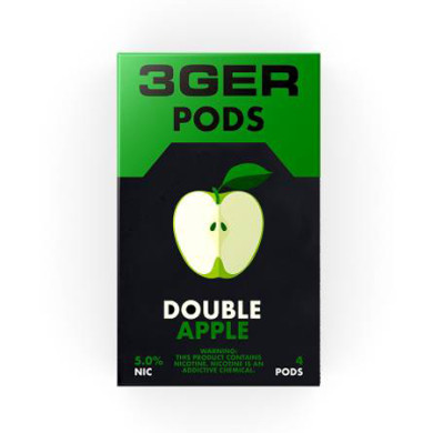 Картридж заправлений 3Ger Pods - Cartridge Double Apple 50 мг 1 мл (4 шт) - фото 1
