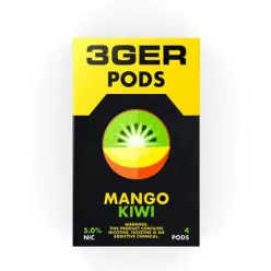 Картридж заправлений 3Ger Pods - Cartridge Mango Kiwi 50 мг 1 мл (4 шт)
