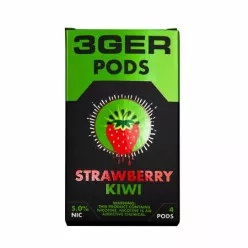 Картридж заправлений 3Ger Pods - Cartridge Strawberry Kiwi 1ml 50mg (4шт)