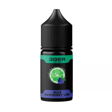Рідина для електронних сигарет на основі сольового нікотину 3Ger Salt - Blue Raspberry Lime 35 mg 30 ml - фото 1