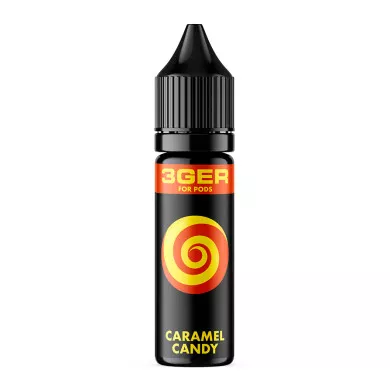 Рідина для електронних сигарет на основі сольового нікотину 3Ger Salt - Caramel Candy 50 mg 15 ml - фото 1