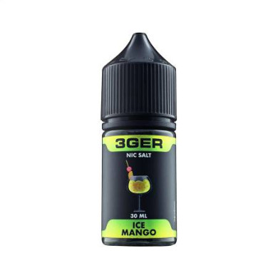 Рідина для електронних сигарет на основі сольового нікотину 3Ger Salt - Ice Mango 50 mg 30 ml - фото 1