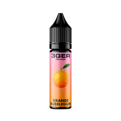 Рідина для електронних сигарет на основі сольового нікотину 3Ger Salt - Orange Bubblegum 35 mg 15 ml - фото 1