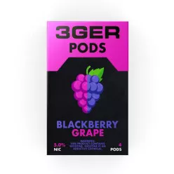 Картридж заправлений 3Ger Pods - Cartridge Blackberry Grape 50 мг 1 мл (4 шт)