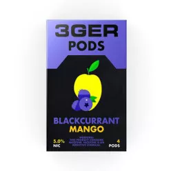 Картридж заправлений 3Ger Pods - Cartridge Blackcurrant Mango 50 мг 1 мл (4 шт)