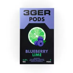 Картридж заправлений 3Ger Pods - Cartridge Blueberry Lime 50 мг 1 мл (4 шт)