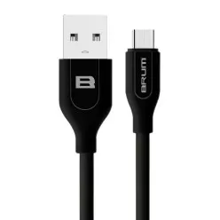 Кабель BRUM - Classic U001m USB - MicroUSB 1 А 2м (Чорний)