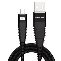 Кабель BRUM - Flexible U017m USB - MicroUSB 2.4 А 1м (Чорний)
