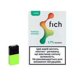 Картридж заправлений Fich Pods - Cartridge Papaya Mango 17 мг 0.8 мл (1 шт)