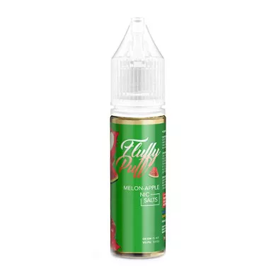 Рідина для електронних сигарет на основі сольового нікотину Fluffy Puff - Salts Melon Apple 15 ml 40 mg - фото 1
