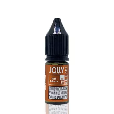 Рідина для електронних сигарет на основі сольового нікотину JOLLY Salt - Rich Tobacco 10 ml 30 mg - фото 1