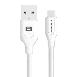 Кабель BRUM - Classic U001m USB - MicroUSB 2.1 А 1м (Білий)