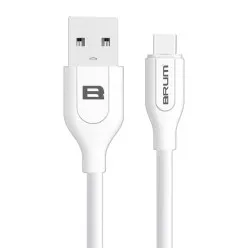 Кабель BRUM - Classic U001t USB - Type-C 1 А 2м (Білий)