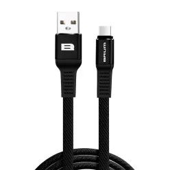 Кабель BRUM - Flexible U007m USB - MicroUSB 2.1 А 1м (Чорний)