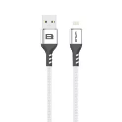Кабель BRUM - Flexible U009i USB - Apple Lightning 2.4 А 1м (Білий)