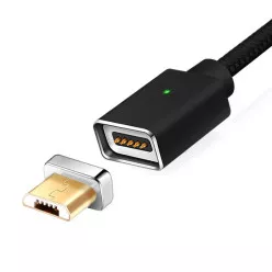 Кабель BRUM - U005m USB - MicroUSB 2.1 А 1м (Чорний)