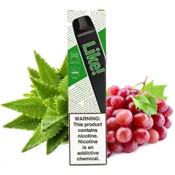 Одноразовая Pod система Joyetech - Like! 1800 50 мг 900 мАч (Aloe Grape)