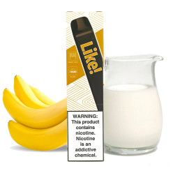 Одноразова Pod система Joyetech - Like! 1800 50 мг 900 мАч (Milk Banana)