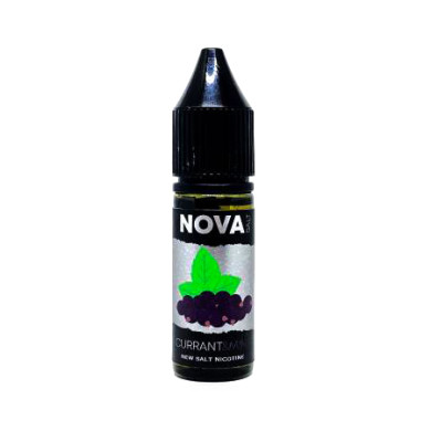 Рідина для електронних сигарет на основі нікотину сольового NOVA Salt - Currant Mint 15 ml 30 mg - фото 1