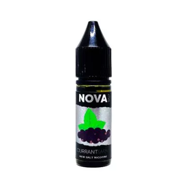 Рідина для електронних сигарет на основі нікотину сольового NOVA Salt - Currant Mint 15 ml 65 mg - фото 1