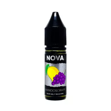 Рідина для електронних сигарет на основі нікотину сольового NOVA Salt - Mango Grape 15 ml 30 mg - фото 1