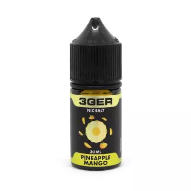 Рідина для електронних сигарет на основі сольового нікотину 3Ger Salt - Pineapple Mango 50 mg 30 ml - фото 1