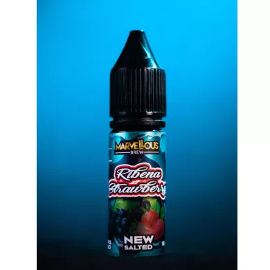 Жидкость для электронных сигарет на основе солевого никотина Marvellous Brew New Salted - Ribena Strawberry 15 ml 35 mg - фото 1