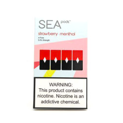 Картридж заправлений SEA Pods - Cartridge Strawberry Menthol 50 мг 1 мл (4 шт)