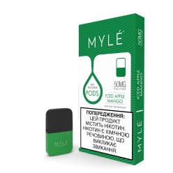 Картридж передзаправлений MYLE Pods - Cartridge Iced Apple Mango 50 мг 0.9 мл (4 шт)