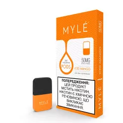 Картридж заправлений MYLE Pods - Cartridge Iced Mango 50 мг 0.9 мл (4 шт)